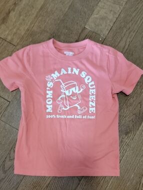 Kids 'Mom's Main Squeeze' Graphic Tee -  Faded Orange